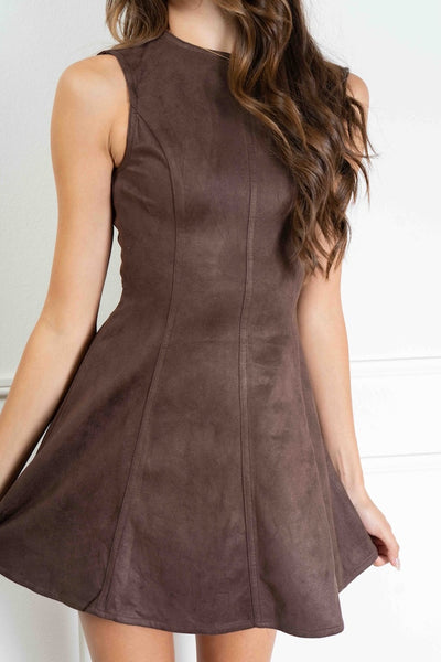 Marie Suede Mini Dress