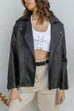 Mila Oversized Leather Jacket