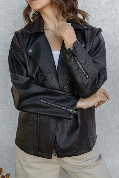Mila Oversized Leather Jacket
