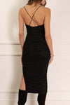 Monica Ruched Midi Dress