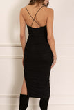 Monica Ruched Midi Dress