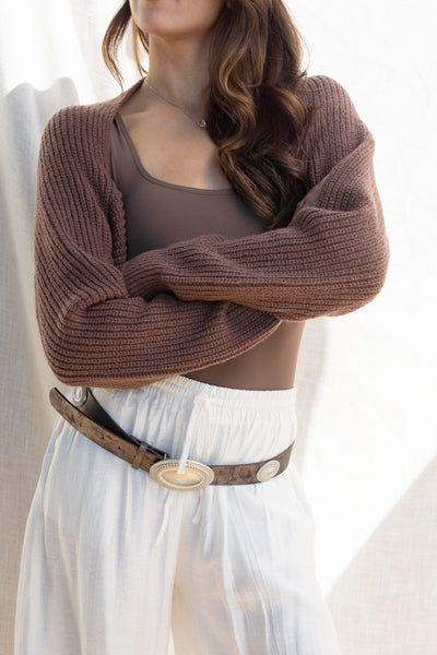 Natalie Knit Shrug