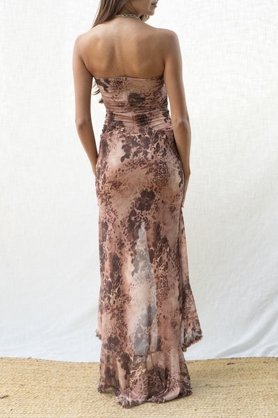 Olivia Strapless Ruffle Dress