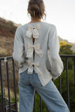 Open Back Bow Detail Sweater