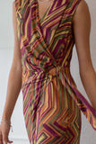 Featuring a relaxed fit and multicolored stripes, this jumpsuit is perfect for any beachy occasion.