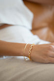 Gold Chain bracelet with sparkling rhinestone detailing
