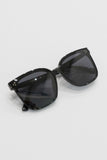 Black polarized sunglasses.