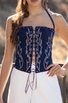 Remi Denim Corset Top