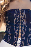 Remi Denim Corset Top