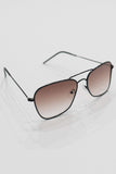 thin metal frame, retro style sunglasses.