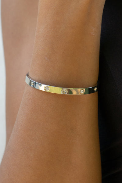 Rhinestone Bangle Bracelet