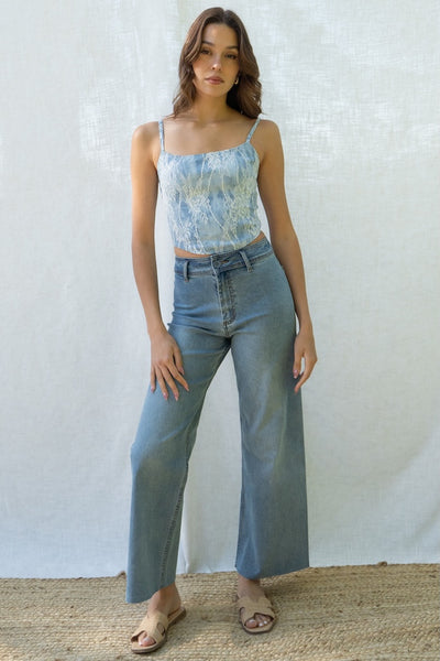 Ruby Straight Leg Denim Pants