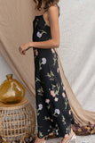 Sage Floral Print Dress