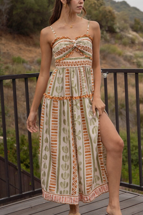Selene Printed Maxi Dress