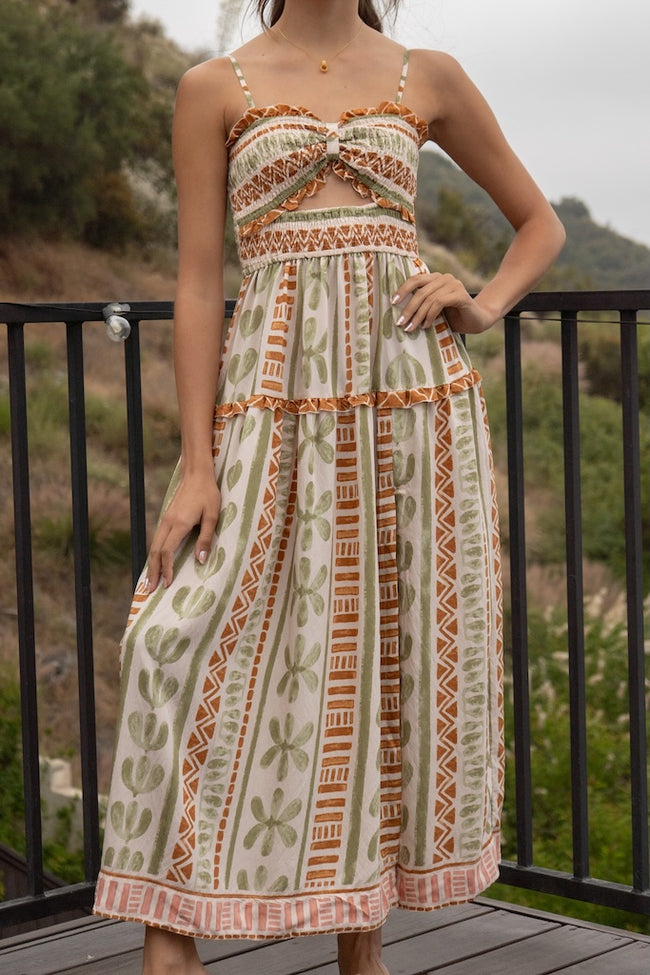 Selene Printed Maxi Dress