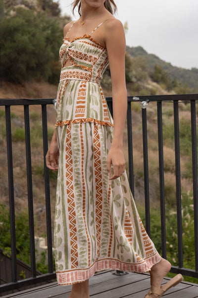 Selene Printed Maxi Dress