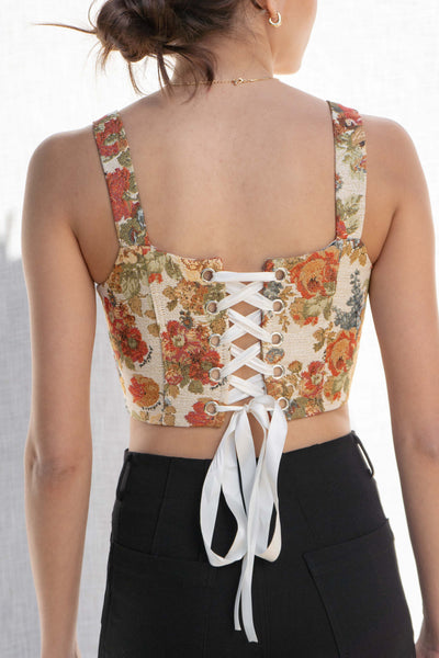 Shaunie Tapestry Floral Corset