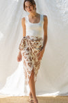 Sonia Printed Wrap Skirt
