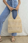 Straw Knitted Tote Bag