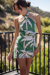 Summer Tropical Mini Dress
