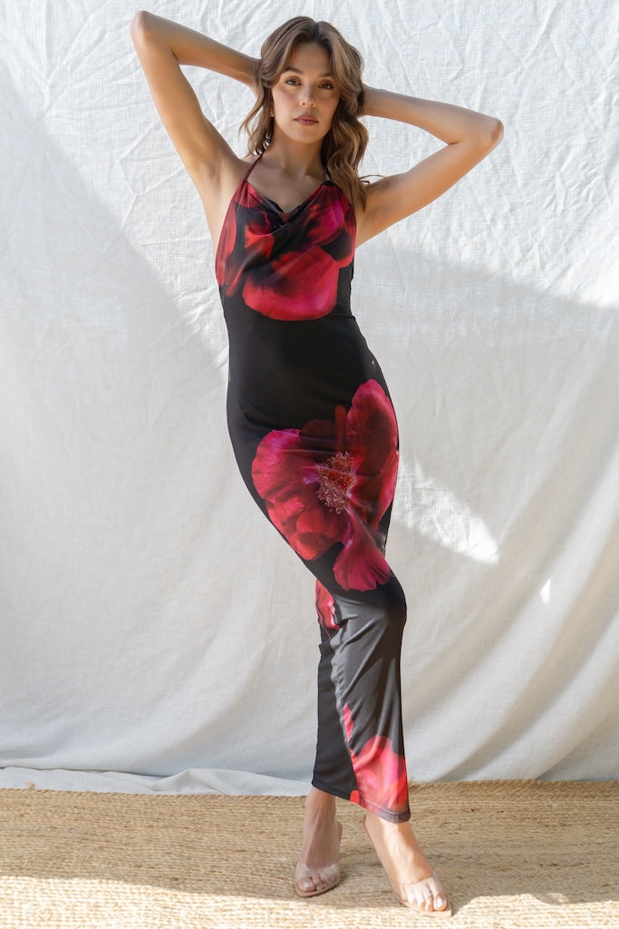 Violet Cowl Neck Dress