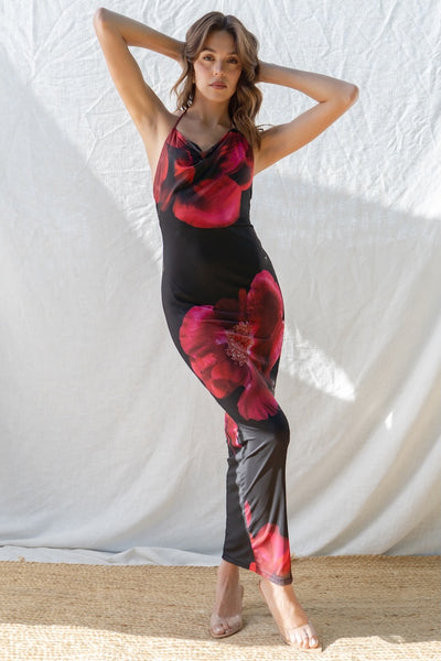 Violet Cowl Neck Dress