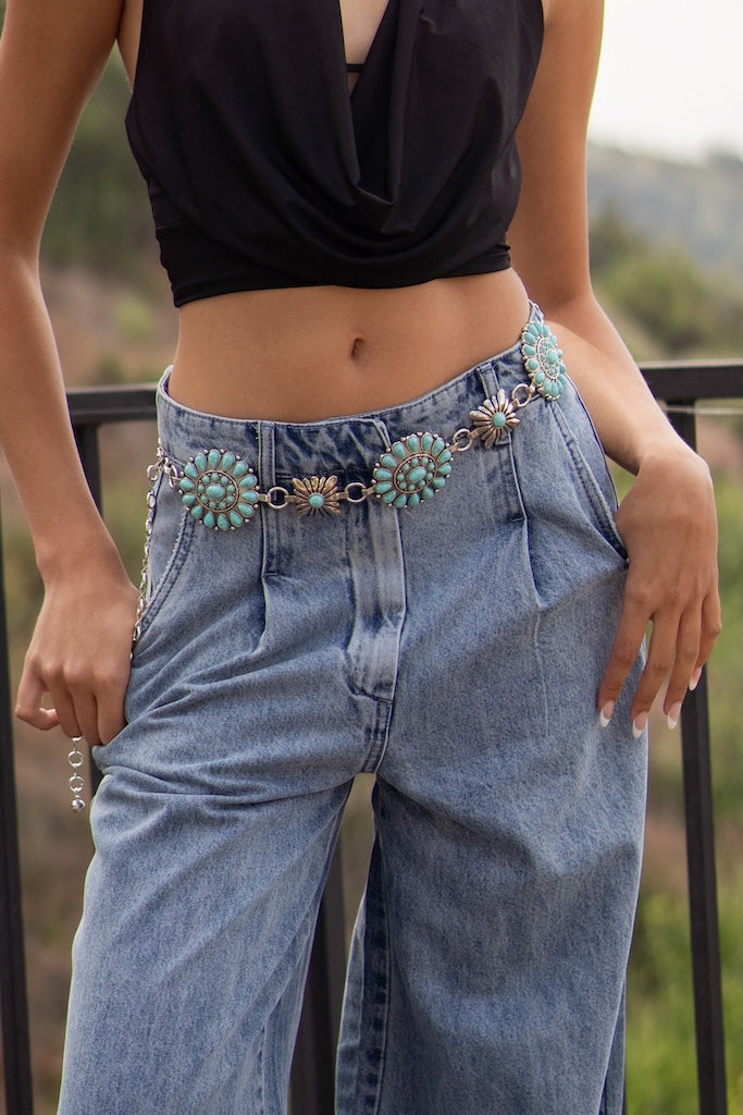 Western Concho Chain Belt