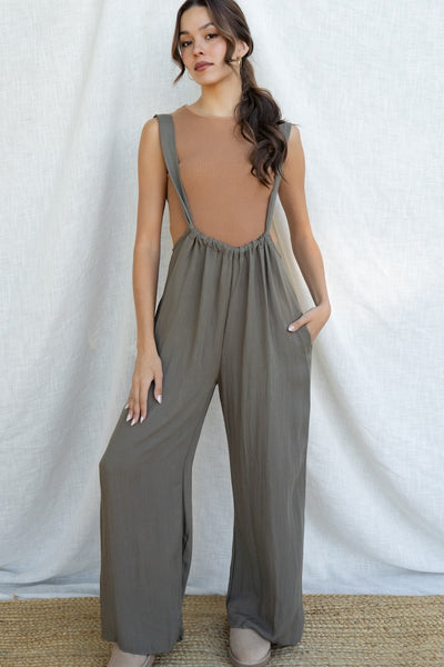 Zoe Suspender Style Jumpsuit