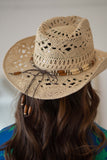 Made of lightweight, breathable straw material, the Beaded Straw Hat is an essential part of your vacation wardrobe.