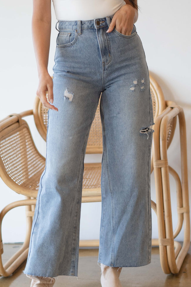 Sara Cut Out Denim Jeans